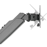 Laptop Tray and Bracket with Gas Spring Double Arm Fits 17" - 32" Monitors