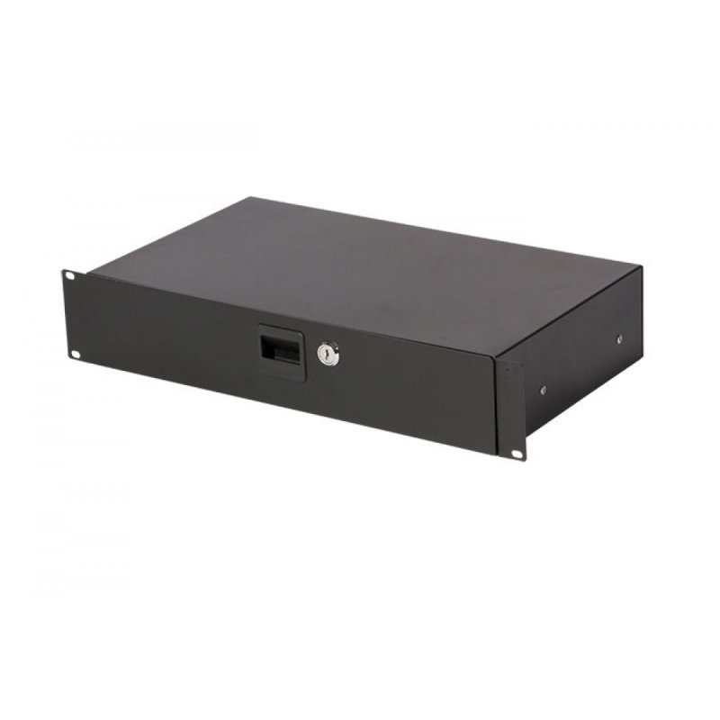 2U Locking Rack Drawer (Shallow)