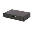 2U Locking Rack Drawer (Shallow)