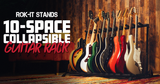10x Collapsible Guitar Rack