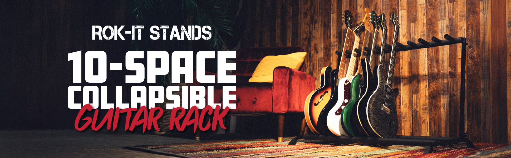 10x Collapsible Guitar Rack