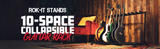 10x Collapsible Guitar Rack