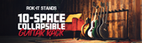 10x Collapsible Guitar Rack
