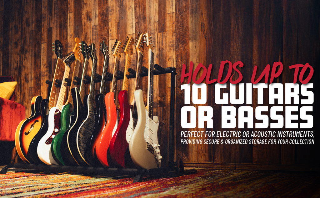 10x Collapsible Guitar Rack