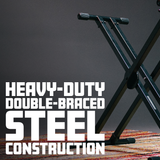 Double-X Keyboard Stand with Ergonomic Adjust