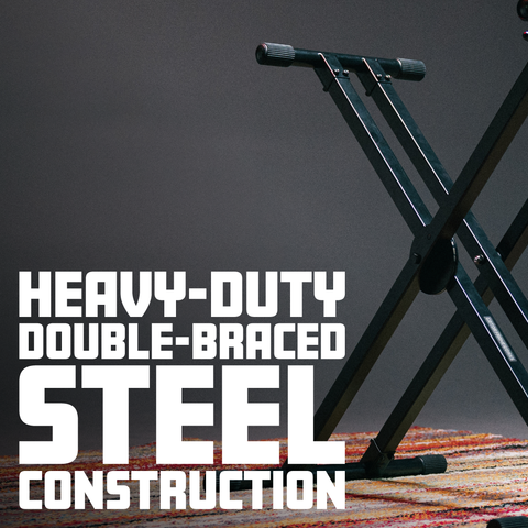 Double-X Keyboard Stand with Ergonomic Adjust
