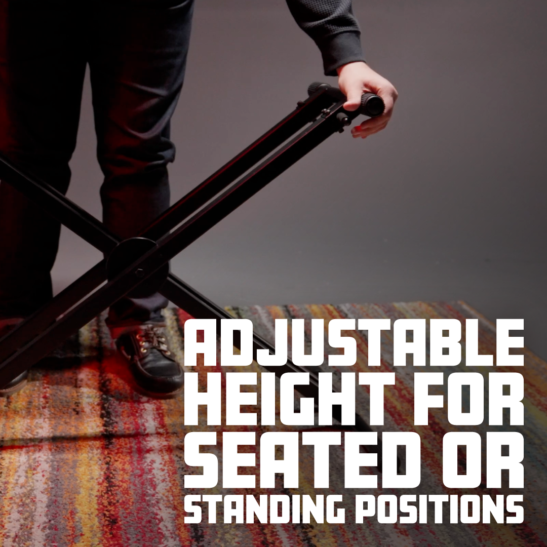 Double-X Keyboard Stand with Ergonomic Adjust