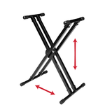 Double-X Keyboard Stand with Ergonomic Adjust