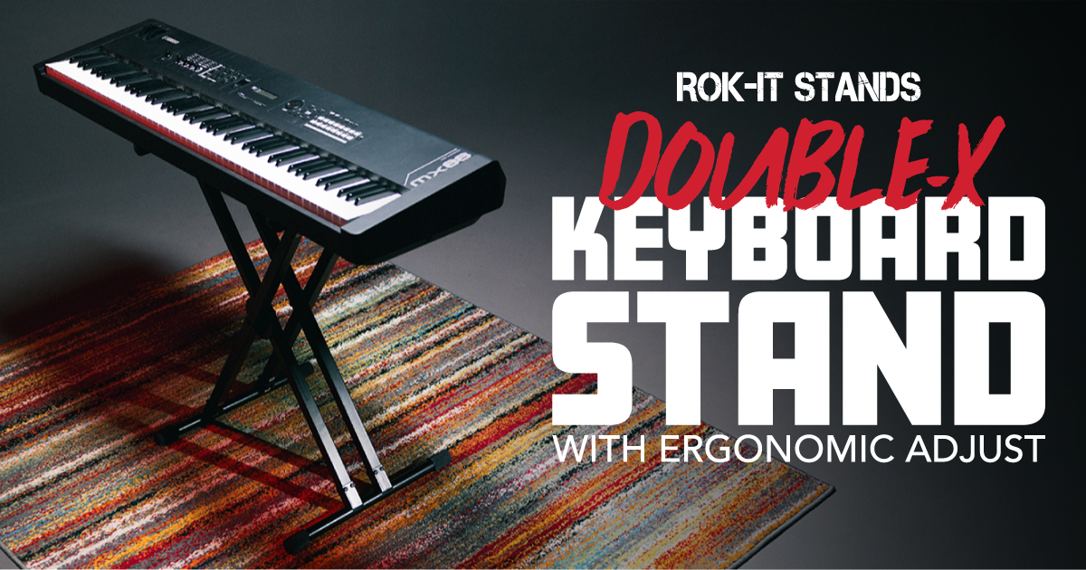 Double-X Keyboard Stand with Ergonomic Adjust