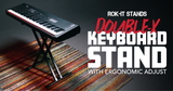 Double-X Keyboard Stand with Ergonomic Adjust