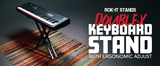 Double-X Keyboard Stand with Ergonomic Adjust