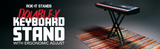 Double-X Keyboard Stand with Ergonomic Adjust