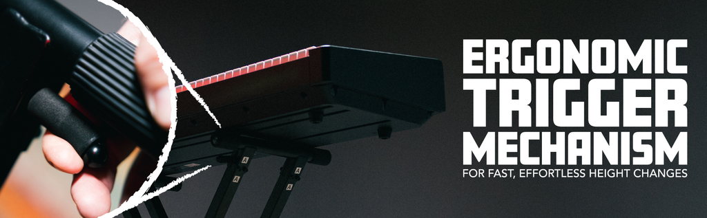 Double-X Keyboard Stand with Ergonomic Adjust