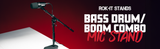 Bass Drum/Boom Combo Mic Stand