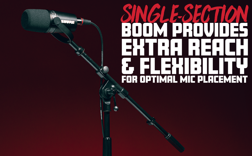 Bass Drum/Boom Combo Mic Stand