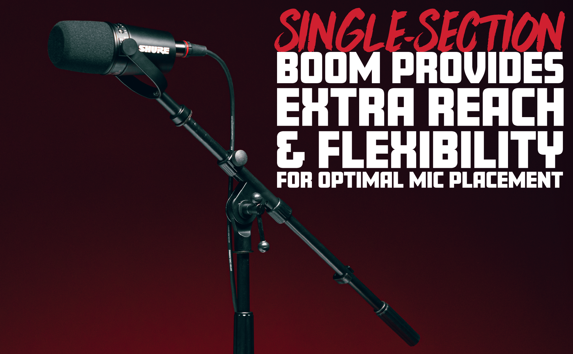 Bass Drum/Boom Combo Mic Stand