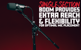 Bass Drum/Boom Combo Mic Stand