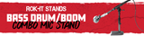 Bass Drum/Boom Combo Mic Stand