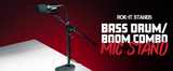 Bass Drum/Boom Combo Mic Stand