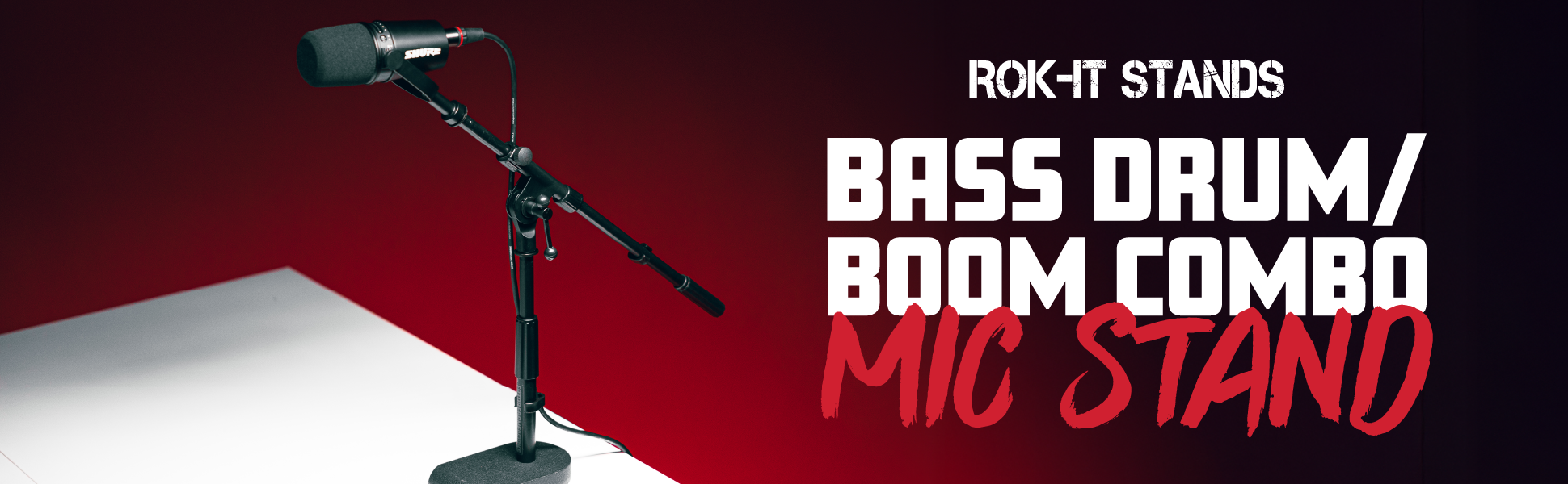 Bass Drum/Boom Combo Mic Stand