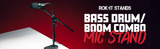 Bass Drum/Boom Combo Mic Stand