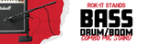 Bass Drum/Boom Combo Mic Stand