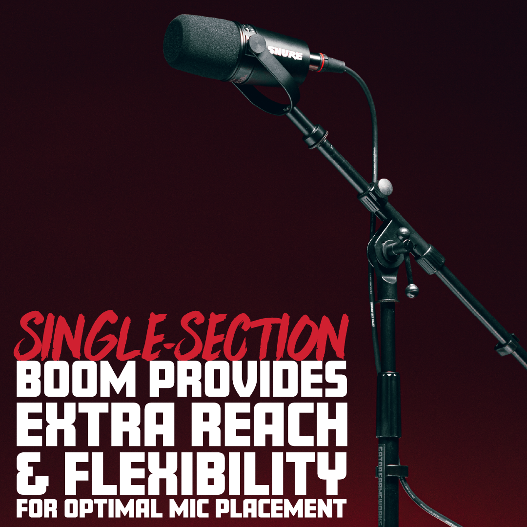Bass Drum/Boom Combo Mic Stand