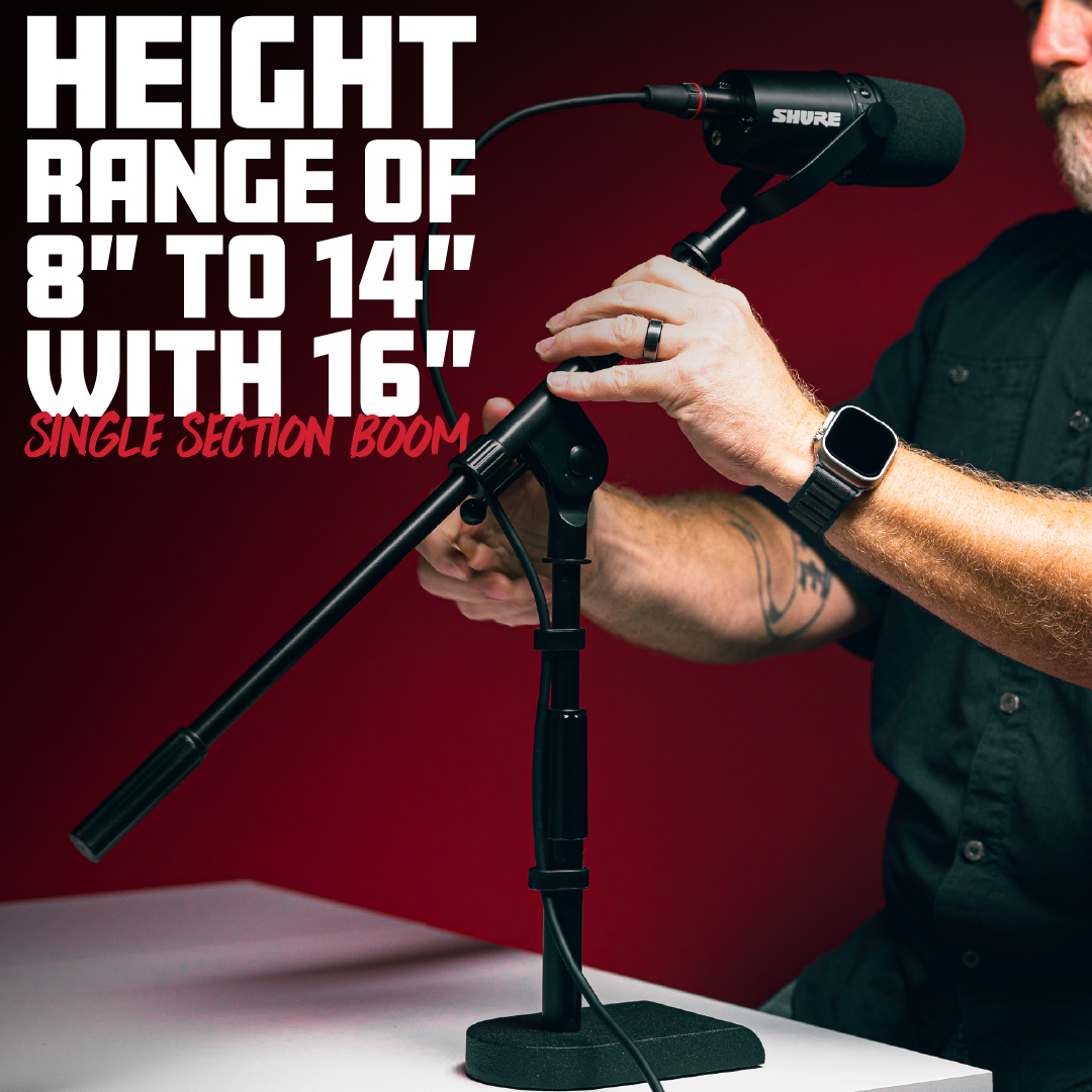 Bass Drum/Boom Combo Mic Stand