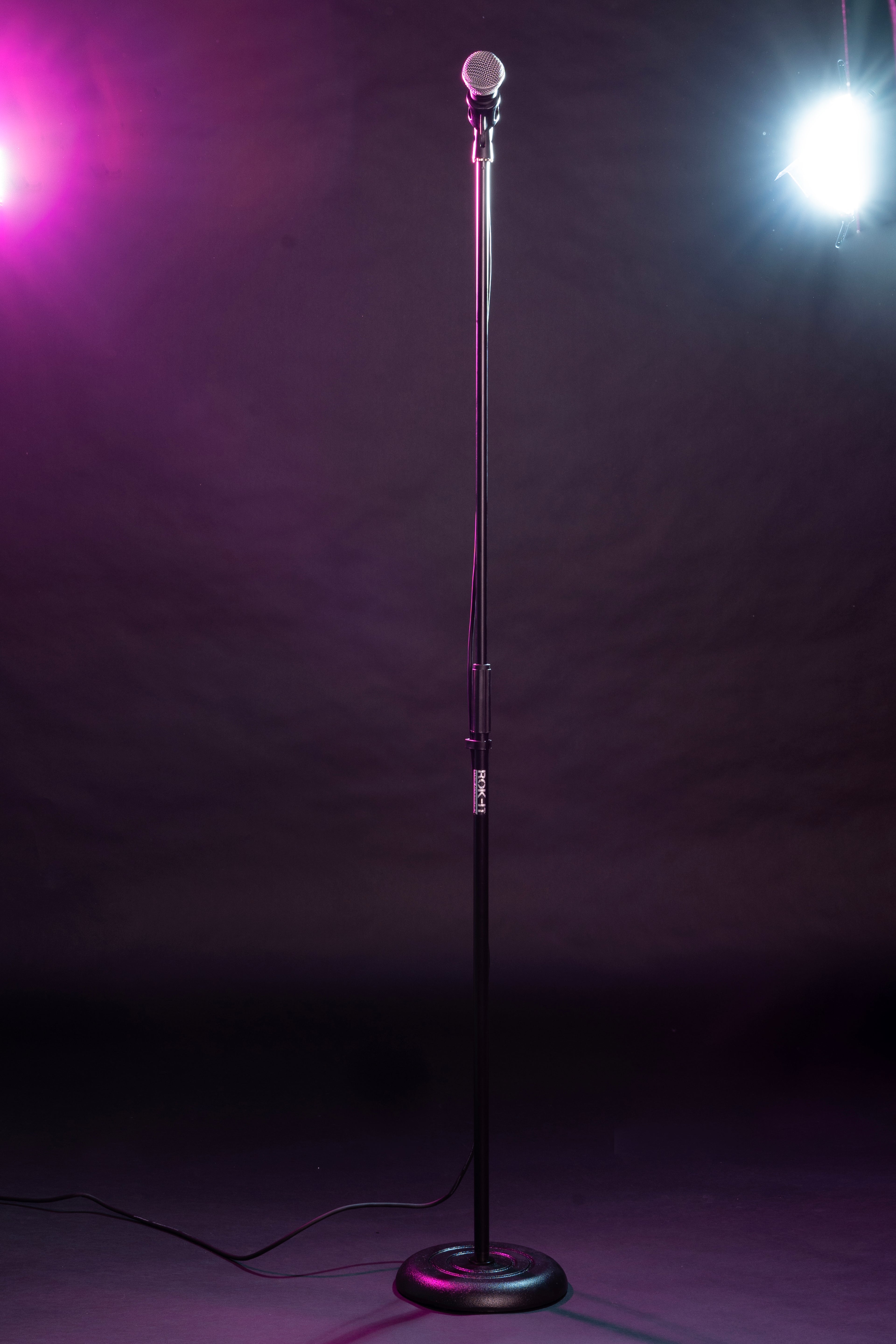 Rok-It Round Base Mic Stand