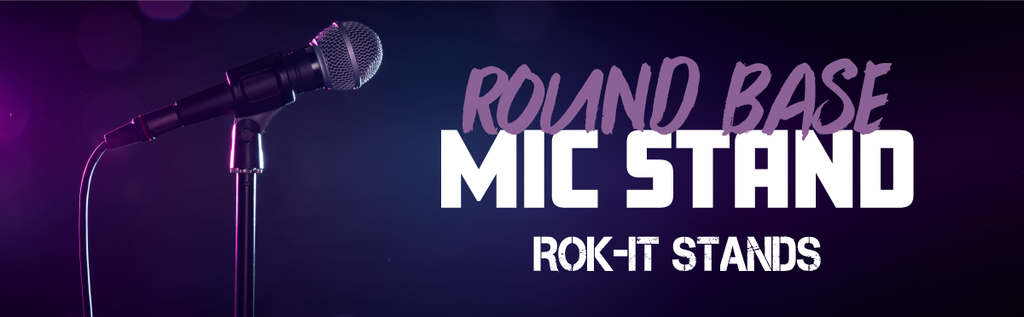 Rok-It Round Base Mic Stand