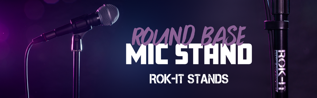 Rok-It Round Base Mic Stand