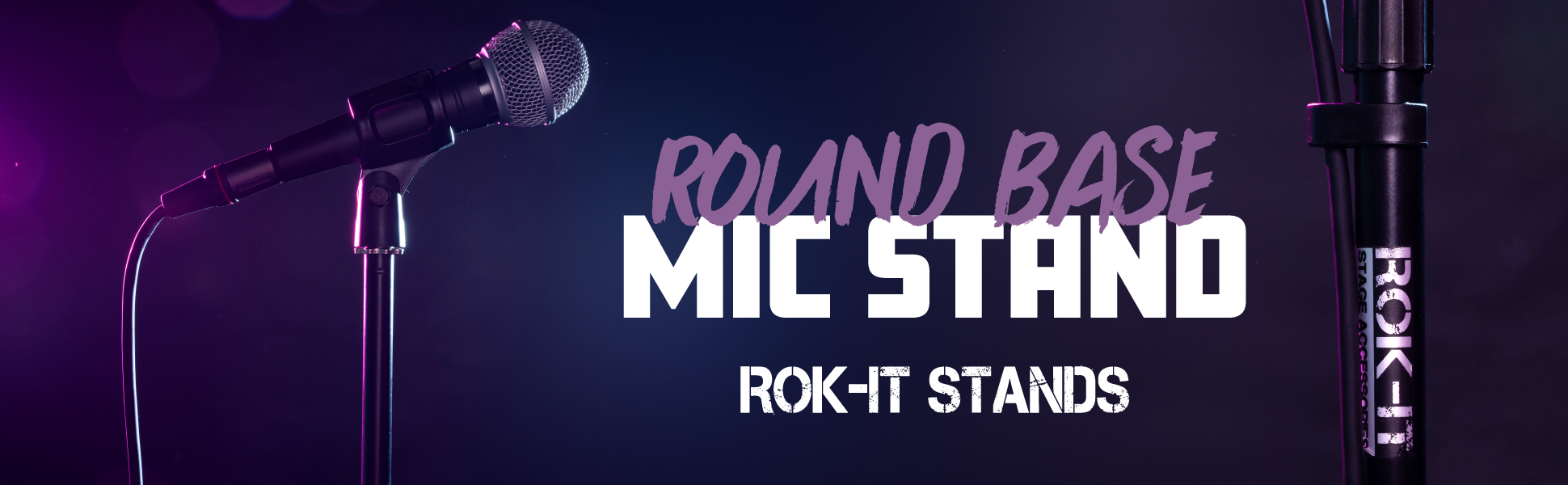 Rok-It Round Base Mic Stand
