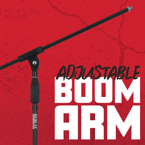 Rok-It Tripod Mic Stand w/ Fixed Boom