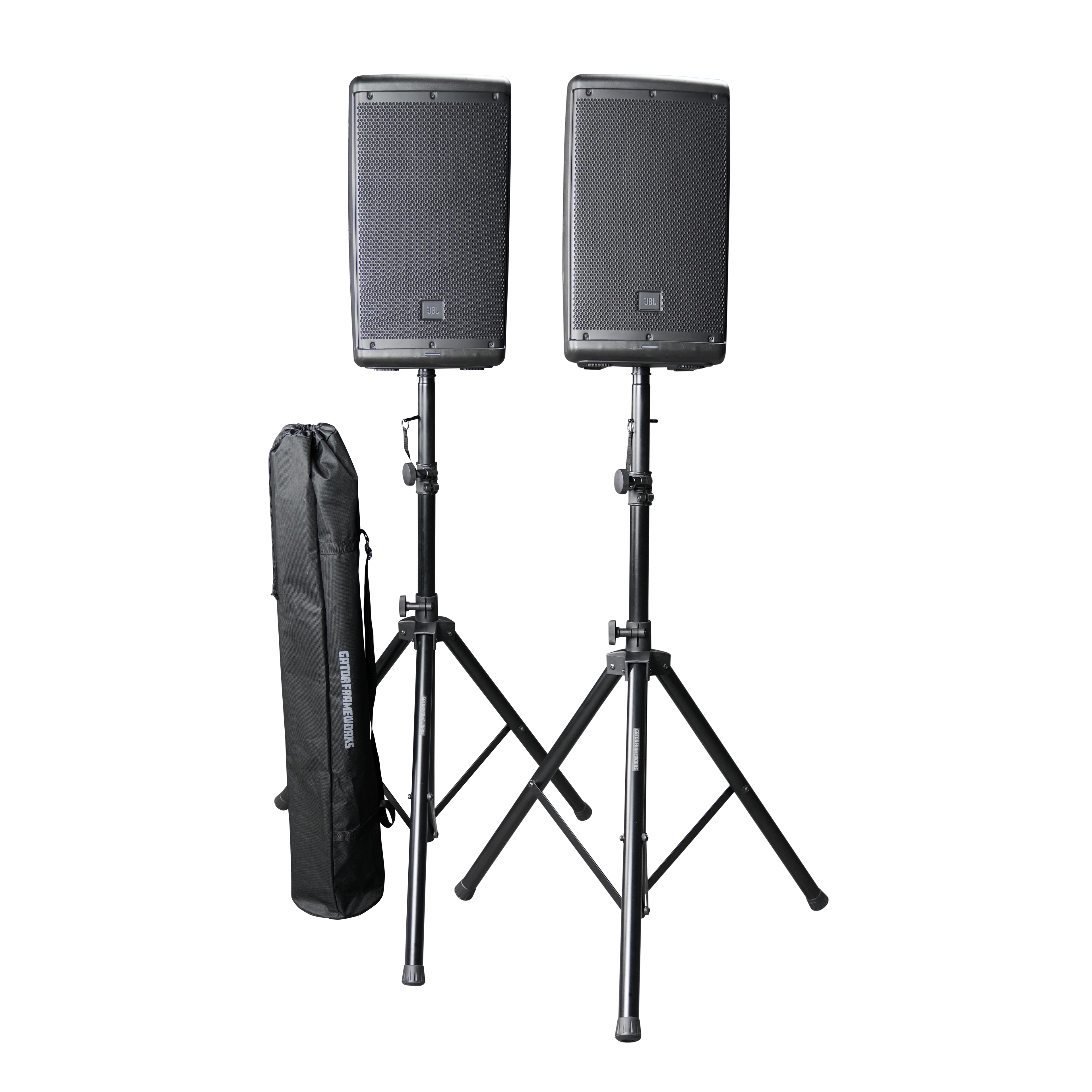 Aluminum Tripod Speaker Stand Set with Bag