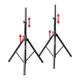Aluminum Tripod Speaker Stand Set with Bag