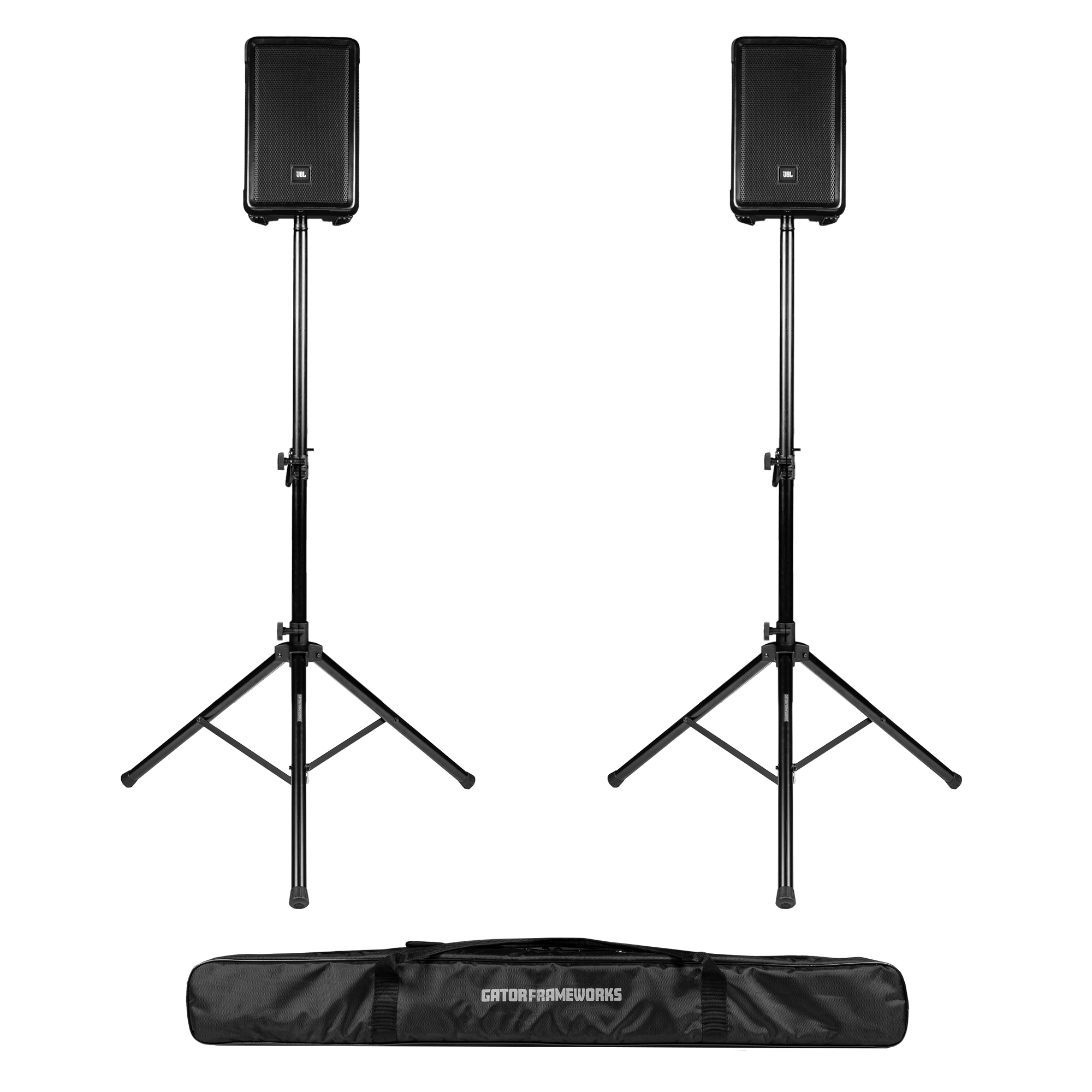 Aluminum Tripod Speaker Stand Set with Deluxe Bag