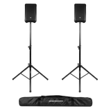 Aluminum Tripod Speaker Stand Set with Deluxe Bag