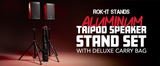 Aluminum Tripod Speaker Stand Set with Deluxe Bag