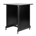 14U Wood Rack Cabinet, Black