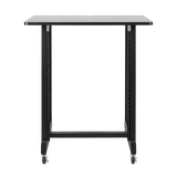 14U Wood Rack Cabinet, Black