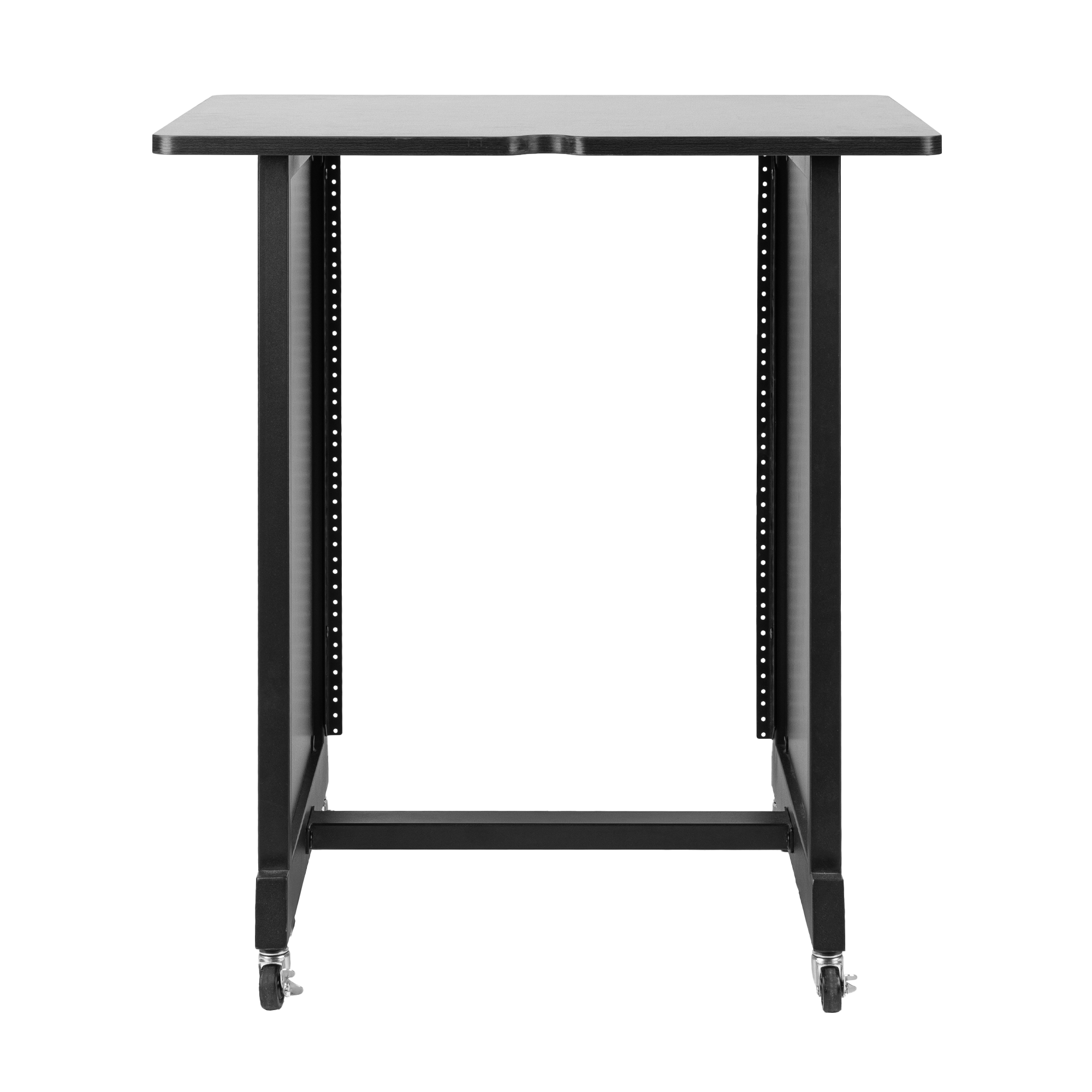 14U Wood Rack Cabinet, Black
