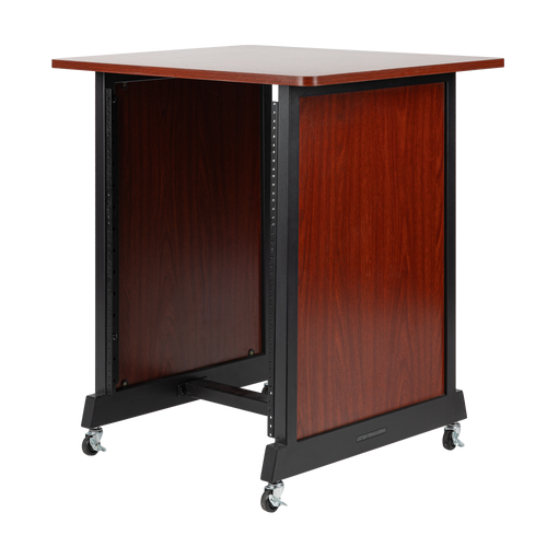 14U Wood Rack Cabinet, Cherry