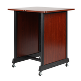14U Wood Rack Cabinet, Cherry