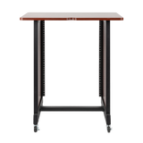 14U Wood Rack Cabinet, Cherry