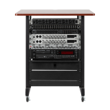 14U Wood Rack Cabinet, Cherry