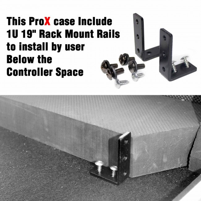 ATA Flight Case For Pioneer PRIME 4 MK2 DJ Controller with 1U Rack Space and Wheels