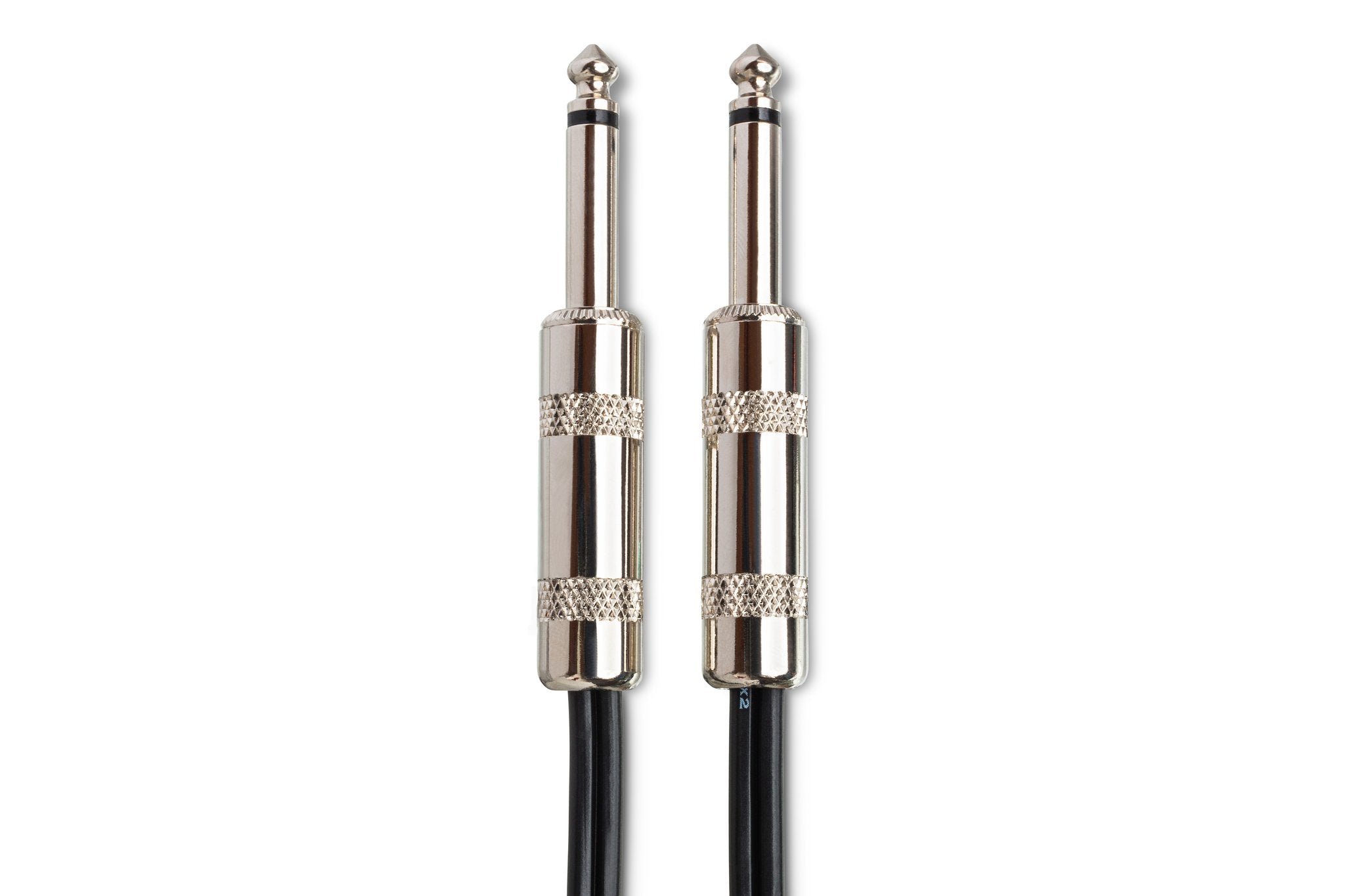 Speaker Cable, Hosa 1/4 in TS to Same, Black Zip - Connector