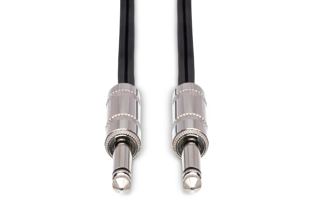 Speaker Cable, Hosa 1/4 in TS to Same, Black Zip - Front