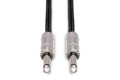 Speaker Cable, Hosa 1/4 in TS to Same, Black Zip - Front