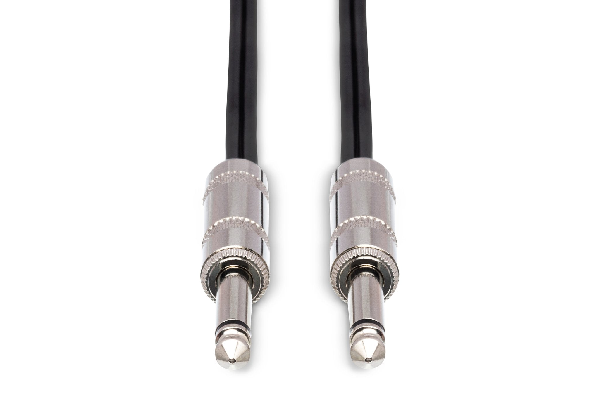 Speaker Cable, Hosa 1/4 in TS to Same, Black Zip - Front